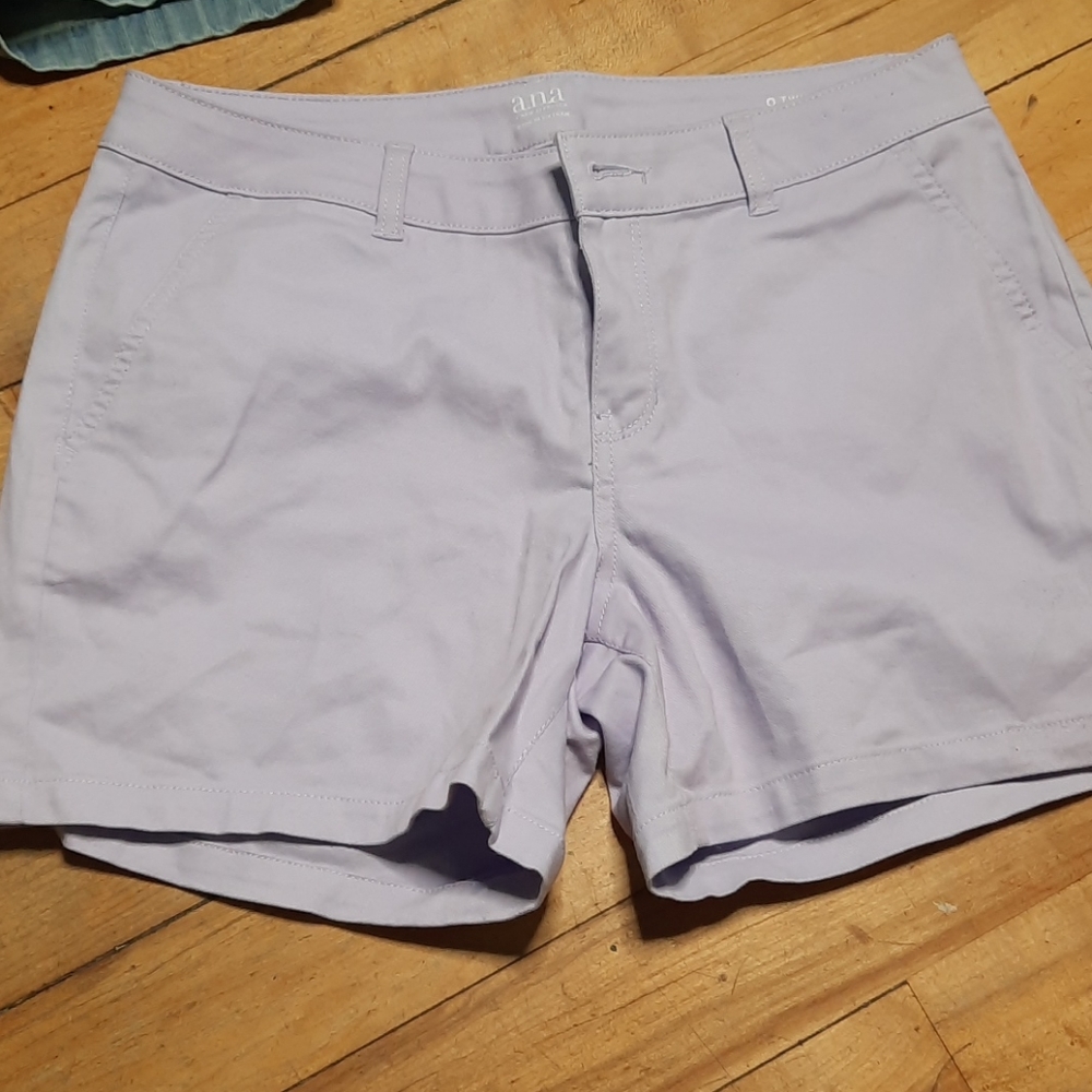 A.N.A lilac twill shorts